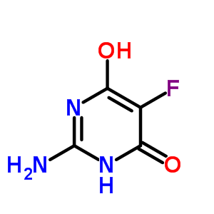 (9ci)-2-氨基-5-氟-6-羟基-4(1H)-嘧啶酮结构式_669-96-5结构式