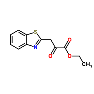 3-苯并噻唑-2-基-2-氧代-丙酸乙酯结构式_66904-39-0结构式