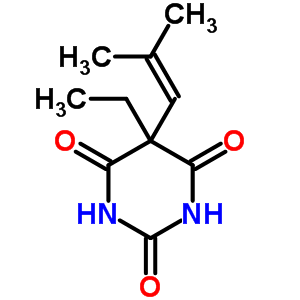 5-乙基-5-(1-异丁烯)-巴比妥酸结构式_66968-47-6结构式