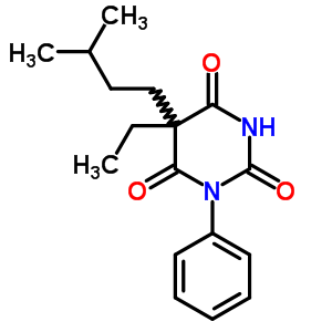 5-乙基-5-异戊基-1-苯基-巴比妥酸结构式_66968-55-6结构式