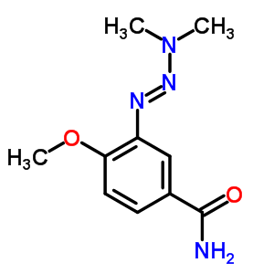 3-(3,3-二甲基-1-三氮杂烯)-4-甲氧基-苯甲酰胺结构式_66974-78-5结构式