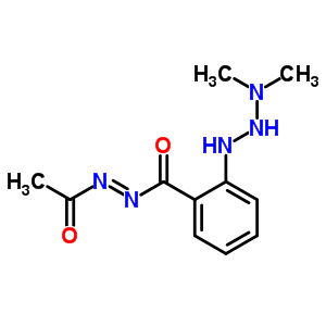N-乙酰基亚氨基-2-(2-二甲基氨基肼基)苯甲酰胺结构式_66974-84-3结构式