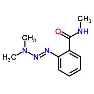 2-二甲基氨基二氮杂烯-N-甲基-苯甲酰胺结构式_66974-88-7结构式