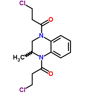 Quinoxaline,1,4-bis(3-chloro-1-oxopropyl)-1,2,3,4-tetrahydro-2-methyl-(9ci)Structure,6699-48-5Structure Quinoxaline,1,4-bis(3-chloro-1-oxopropyl)-1,2,3,4-tetrahydro-2-methyl-(9ci) Structure,6699-48-5Structure