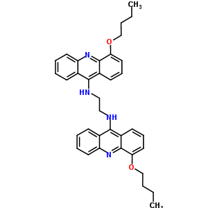 N,N-双(4-丁氧基吖啶-9-基)乙烷-1,2-二胺结构式_67003-25-2结构式