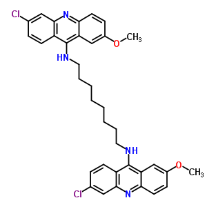 N,N-双(6-氯-2-甲氧基-吖啶-9-基)辛烷-1,8-二胺结构式_67047-12-5结构式