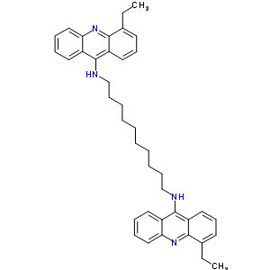 N,N-双(4-乙基吖啶-9-基)癸烷-1,10-二胺结构式_67047-19-2结构式