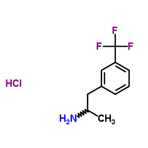 去甲芬氟拉明盐酸盐结构式_673-18-7结构式