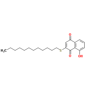 2-十二基磺酰基-8-羟基-萘-1,4-二酮结构式_67304-52-3结构式