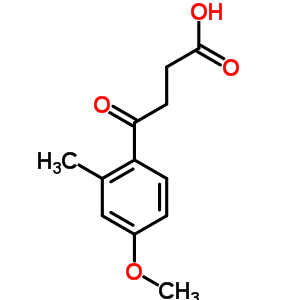4-(4-甲氧基-2-甲基-苯基)-4-氧代-丁酸结构式_67405-48-5结构式