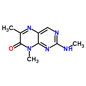 6,8-二甲基-2-(甲基氨基)-7(8H)-蝶啶酮结构式_6743-28-8结构式