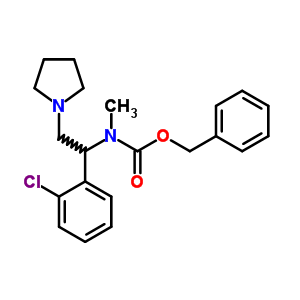 1-吡咯烷-2-(2-氯苯基)-2-(n-cbz-n-甲基)氨基-乙烷结构式_675602-67-2结构式