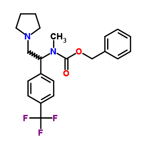 1-吡咯烷-2-(4-三氟甲基苯基)-2-(n-cbz-n-甲基)氨基乙烷结构式_675602-73-0结构式