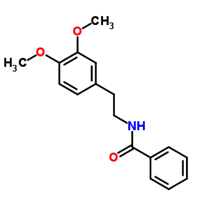 N-[2-(3,4-二甲氧基苯基)乙基]苯甲酰胺结构式_67616-16-4结构式