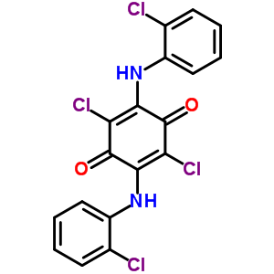 2,5-二氯-3,6-双[(2-氯苯基)氨基]-2,5-环己二烯-1,4-二酮结构式_67620-11-5结构式