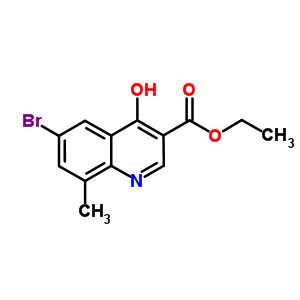 6-溴-4-羟基-8-甲基喹啉-3-羧酸乙酯结构式_67643-31-6结构式