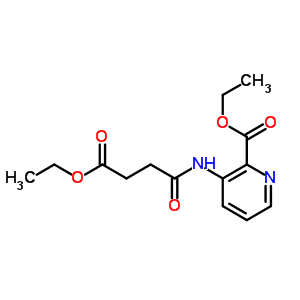 3-[(4-乙氧基-1,4-二氧代丁基)氨基]-2-吡啶羧酸乙酯结构式_676596-61-5结构式