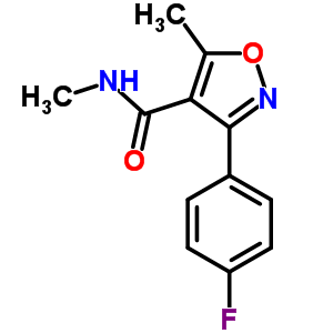 3-(4-氟苯基)-N,5-二甲基-噁唑-4-羧酰胺结构式_67764-99-2结构式