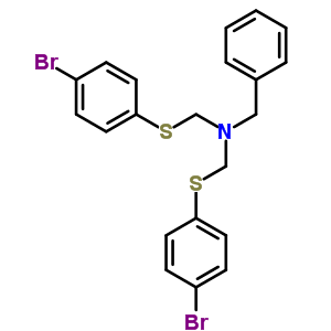 N-苄基-1-(4-溴苯基)磺酰基-n-[(4-溴苯基)磺酰基甲基]甲胺结构式_67857-78-7结构式
