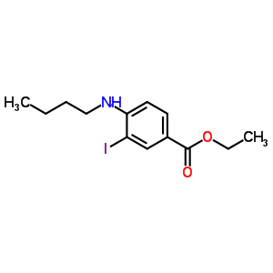 4-(丁基氨基)-3-碘苯甲酸乙酯结构式_681259-72-3结构式