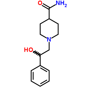 1-(2-羟基-2-苯基乙基)哌啶-4-羧酰胺结构式_681801-45-6结构式