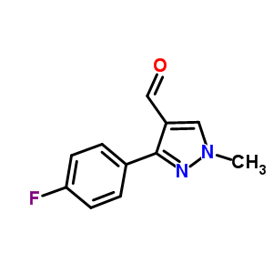 3-(4-氟-苯基)-1-甲基-1H-吡唑-4-甲醛结构式_689250-53-1结构式