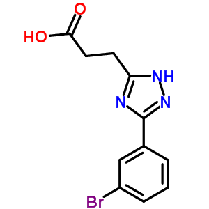 3-[5-(3-溴苯基)-2H-1,2,4-噻唑-3-基]丙酸结构式_68979-78-2结构式