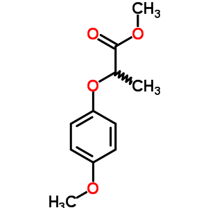 2-(4-甲氧基苯氧基)丙酸甲酯结构式_69033-92-7结构式