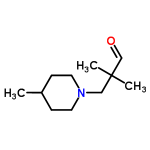 2,2-二甲基-3-(4-甲基-1-哌啶)-丙醛结构式_690632-29-2结构式