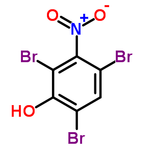 2,4,6-三溴-3-硝基苯酚结构式_69076-62-6结构式