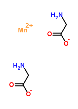 二(甘氨酸)锰(II)结构式_6912-28-3结构式