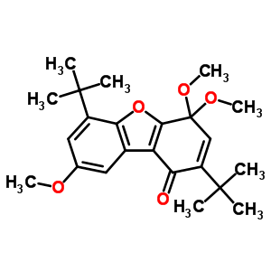 2,6-双(1,1-二甲基乙基)-4,4,8-三甲氧基-1(4H)-二苯并呋喃酮结构式_69217-01-2结构式