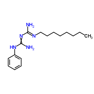 n-[亚氨基(辛基氨基)甲基]-n-苯基-胍结构式_69232-08-2结构式
