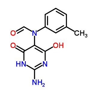n-(2-氨基-1,6-二氢-4-羟基-6-氧代-5-嘧啶)-n-(3-甲基苯基)-甲酰胺结构式_6939-53-3结构式