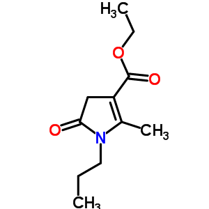 2-甲基-5-氧代-1-丙基-4H-吡咯-3-羧酸乙酯结构式_6942-12-7结构式