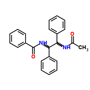 n-[2-(乙酰基氨基)-1,2-二苯基乙基]-苯甲酰胺结构式_6944-06-5结构式