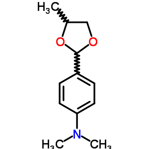 N,N-二甲基-4-(4-甲基-1,3-二氧杂烷-2-基)-苯胺结构式_6946-37-8结构式