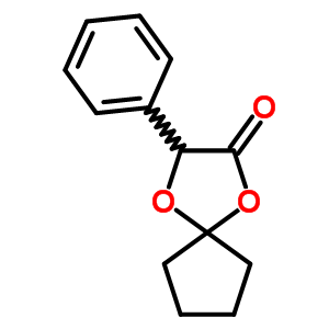 3-苯基-1,4-二噁螺[4.4]壬烷-2-酮结构式_6946-57-2结构式