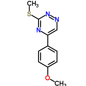 5-(4-甲氧基苯基)-3-(甲基硫代)-1,2,4-三嗪结构式_69466-83-7结构式