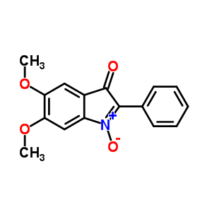 5,6-二甲氧基-1-氧化物-2-苯基-吲哚-3-酮结构式_69511-80-4结构式
