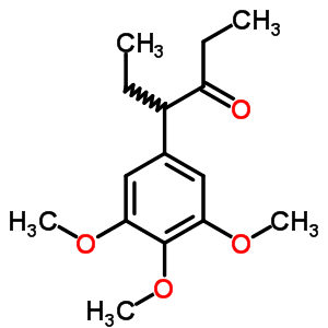 4-(3,4,5-三甲氧基苯基)-3-己酮结构式_6955-40-4结构式