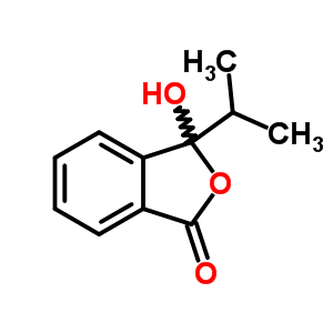 3-羟基-3-(1-甲基乙基)-1(3H)-异苯并呋喃酮结构式_6962-79-4结构式