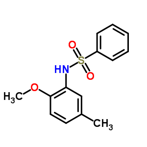 n-(2-甲氧基-5-甲基苯基)-苯磺酰胺结构式_6964-02-9结构式