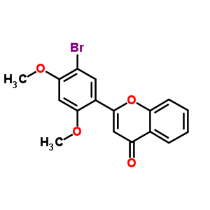 2-(5-溴-2,4-二甲氧基苯基)-4H-1-苯并吡喃-4-酮结构式_6971-19-3结构式