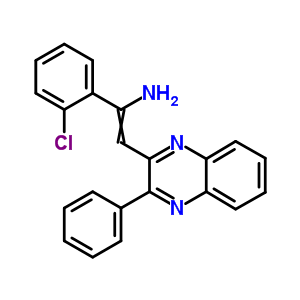2-氯-a-[(3-苯基-2-喹噁啉yl)亚甲基]-苯甲胺结构式_69737-11-7结构式