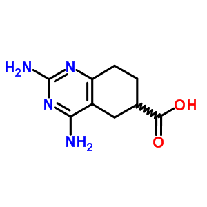 2,4-二氨基-5,6,7,8-四氢-6-喹唑啉羧酸结构式_6974-25-0结构式
