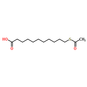 11-(乙酰基硫代)-十一酸结构式_6974-31-8结构式