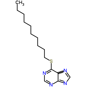 6-(癸基硫代)-9H-嘌呤结构式_6974-90-9结构式