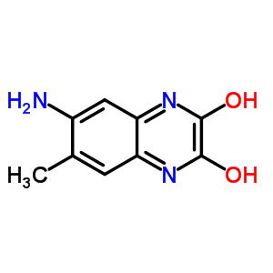 (9ci)-6-氨基-1,4-二氢-7-甲基-2,3-喹噁啉二酮结构式_69904-14-9结构式