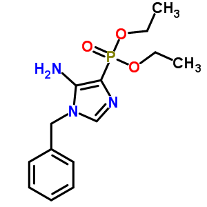 3-苄基-5-二乙氧基膦-咪唑-4-胺结构式_69907-49-9结构式
